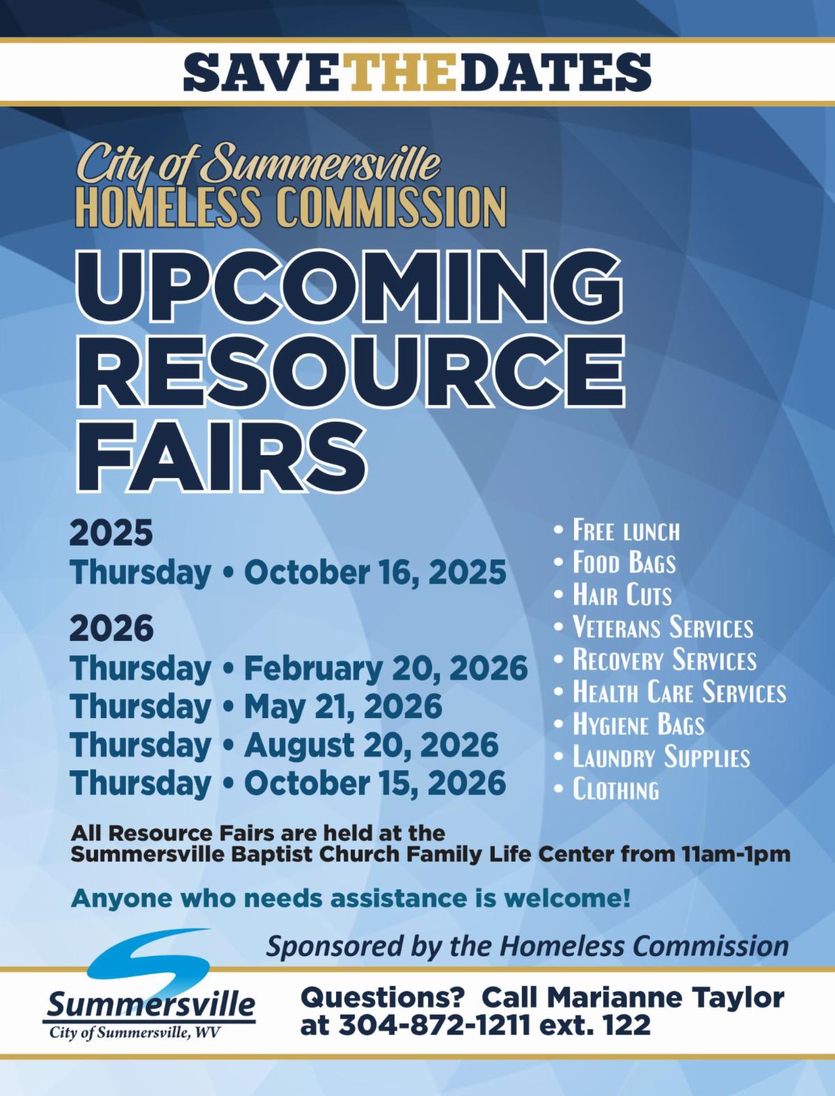 HC Resource Fair Save the Date 2025 2026