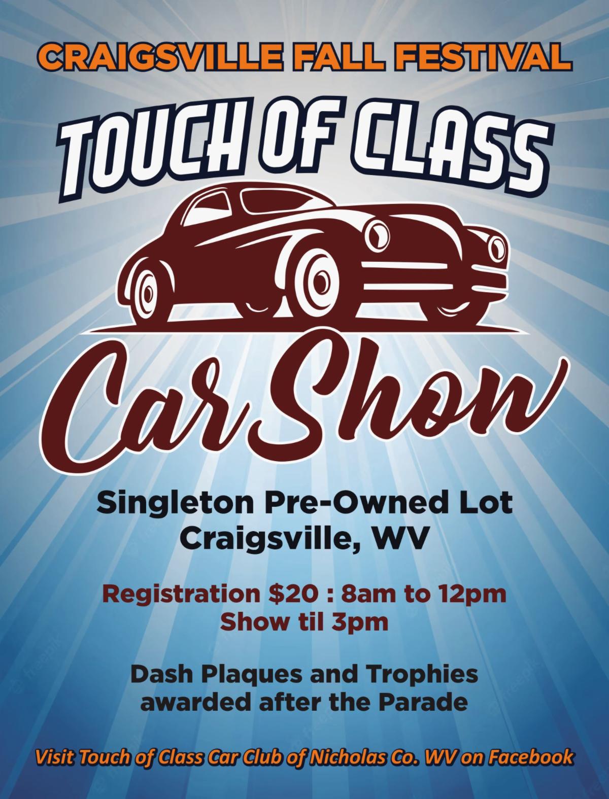 Touch of Class Craigsville Fall Fest 2025