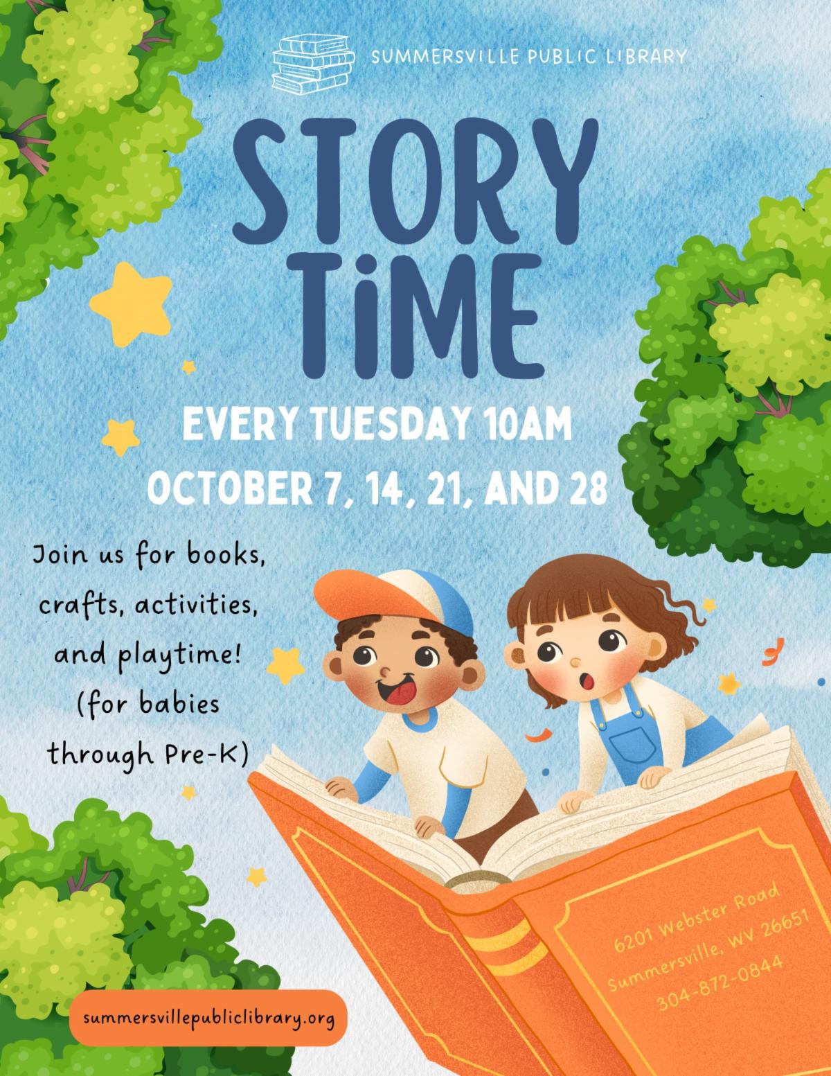 SPL Story Time AM Oct 25